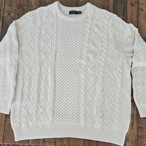 Ralph Lauren Polo Iconic Fishermen Sweater --Big and Tall